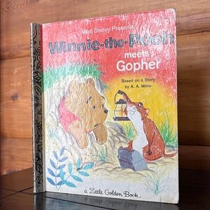 1965 Winnie-the-Pooh Meets Gopher, Little Golden Book